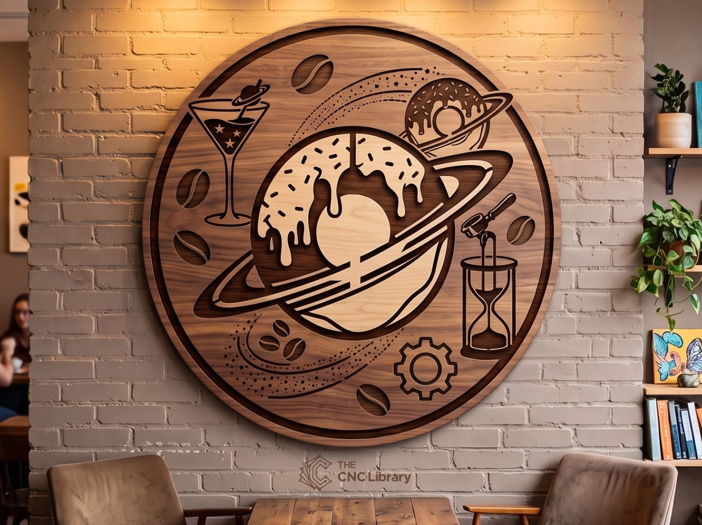 circular cosmic coffee cnc file