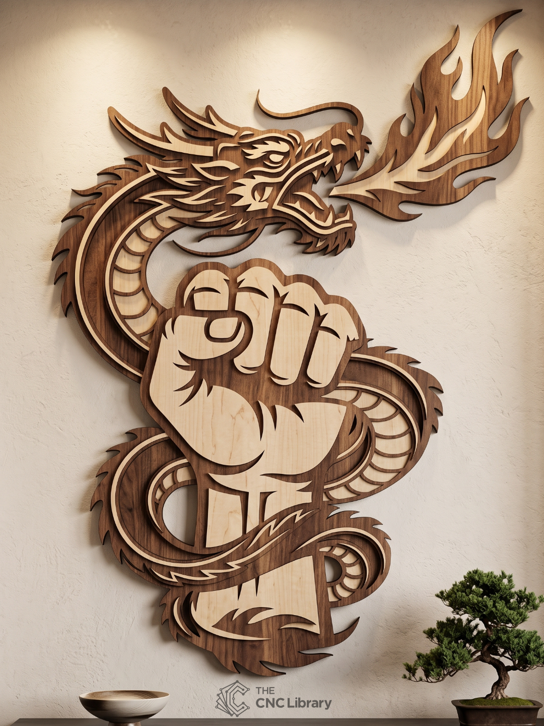 dragon power fist cnc file