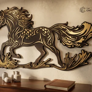 Majestic Galloping Horse CNC Cut File | Running Stallion Wall Art SVG, DXF