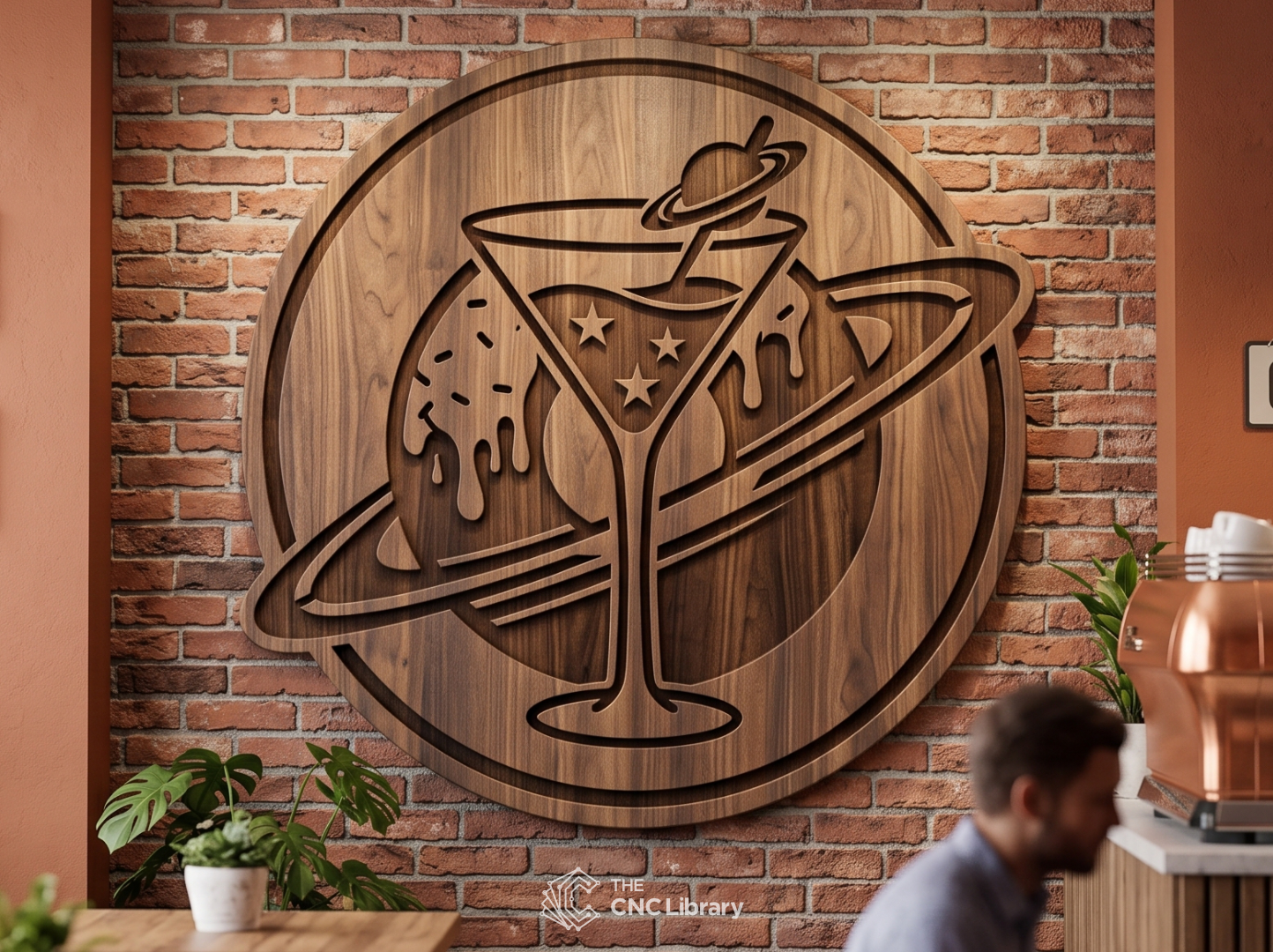 cosmic cocktail donut planet cnc file