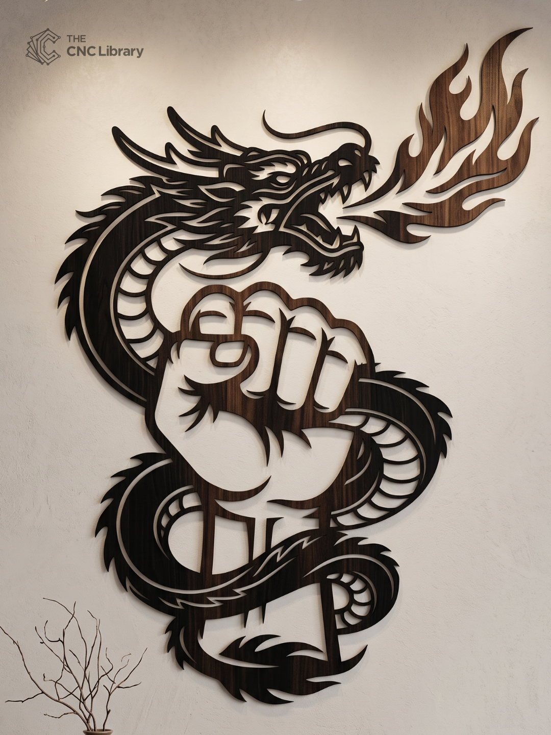dragon power fist cnc file