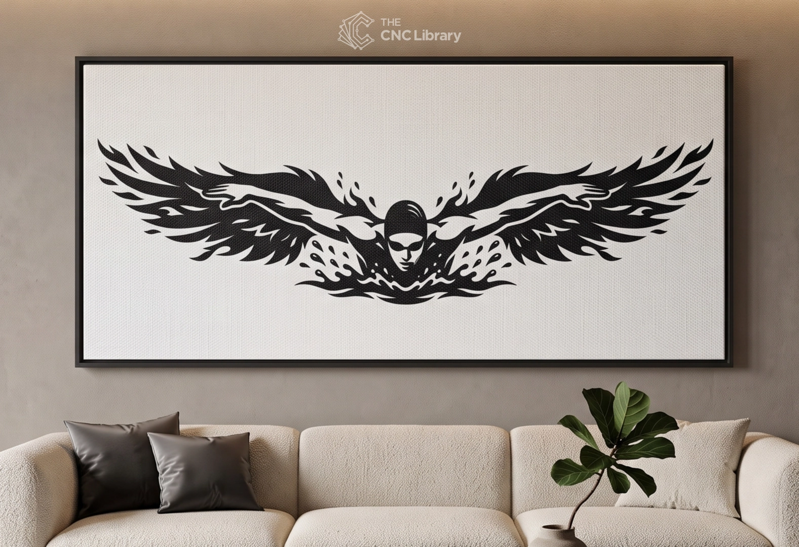butterfly swimmer cnc file