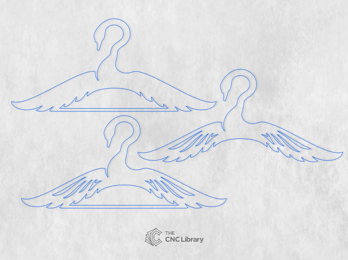 3D Elegant Swan Clothes Hanger Closet Organizer CNC & Laser Cut File - Image 4