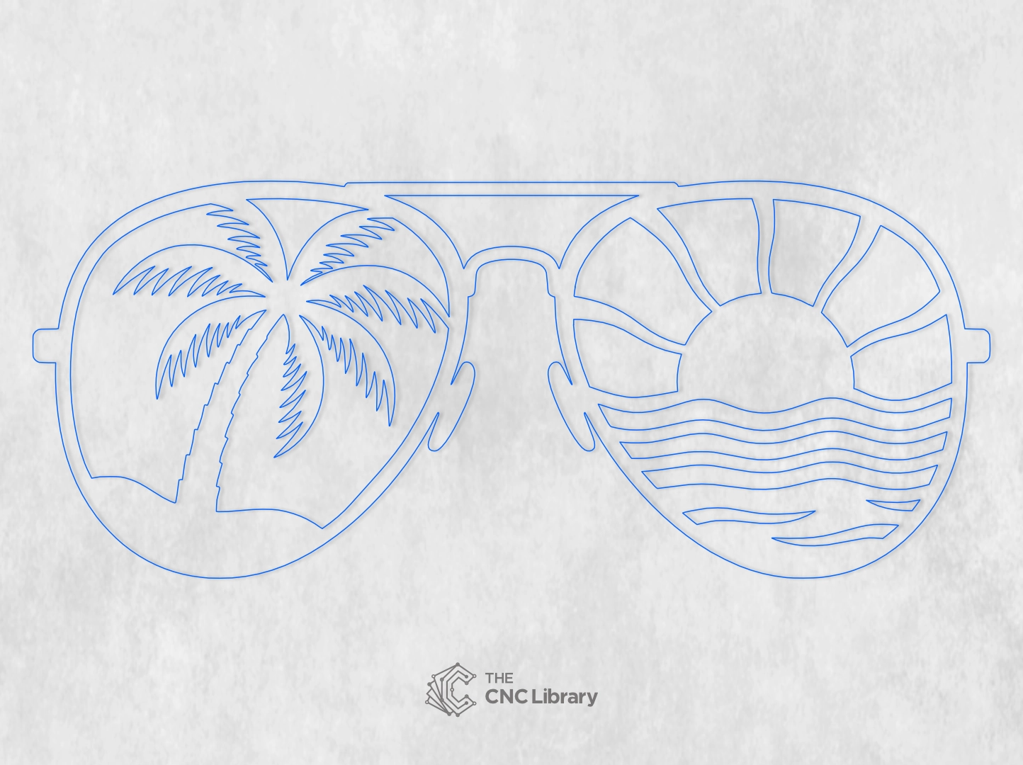summer sunglasses cnc file